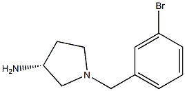 (3R)-1-(3-bromobenzyl)pyrrolidin-3-amine Struktur