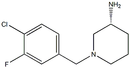 (3R)-1-(4-chloro-3-fluorobenzyl)piperidin-3-amine Struktur