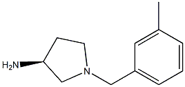 (3S)-1-(3-methylbenzyl)pyrrolidin-3-amine Struktur