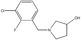 1-(3-chloro-2-fluorobenzyl)pyrrolidin-3-ol Struktur