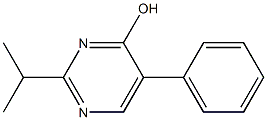 2-(1-methylethyl)-5-phenylpyrimidin-4-ol Struktur