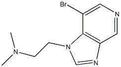 2-(7-bromo-1H-imidazo[4,5-c]pyridin-1-yl)-N,N-dimethylethanamine Struktur