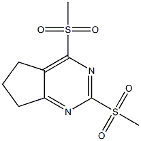 2,4-bis(methylsulfonyl)-6,7-dihydro-5H-cyclopenta[d]pyrimidine Struktur