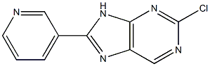 2-chloro-8-pyridin-3-yl-9H-purine Struktur