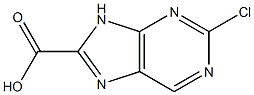 2-chloro-9H-purine-8-carboxylic acid Struktur