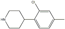 4-(2-chloro-4-methylphenyl)piperidine Struktur