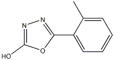 5-(2-methylphenyl)-1,3,4-oxadiazol-2-ol Struktur