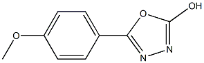 5-(4-methoxyphenyl)-1,3,4-oxadiazol-2-ol Struktur