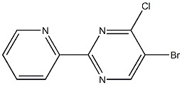 5-bromo-4-chloro-2-pyridin-2-ylpyrimidine Struktur