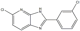 5-chloro-2-(3-chlorophenyl)-3H-imidazo[4,5-b]pyridine Struktur