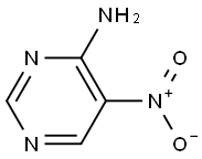 5-nitropyrimidin-4-amine Struktur