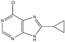 6-chloro-8-cyclopropyl-9H-purine Struktur