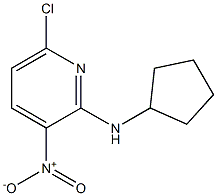 6-chloro-N-cyclopentyl-3-nitropyridin-2-amine Struktur