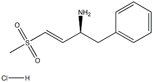 Methyl (E)-(3S)-3-amino-4-phenylbut-1-enyl sulfone hydrochloride Struktur