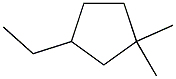 1,1-dimethyl-3-ethylcyclopentane Struktur