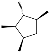 1,cis-2,trans-3,trans-4-tetramethylcyclopentane Struktur