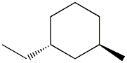 1-methyl-trans-3-ethylcyclohexane Struktur