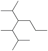 2,3-dimethyl-4-isopropylheptane Struktur