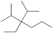 2-methyl-3-ethyl-3-isopropylhexane Struktur