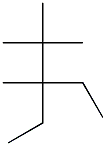 3-ethyl-2,2,3-trimethylpentane Struktur