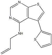 N4-ALLYL-5-(2-THIENYL)THIENO[2,3-D]PYRIMIDINE-4-AMINE Struktur