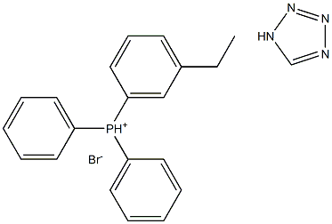 1H-TETRAZOLE-5-ETHYL(TRIPHENYL) PHOSPHONIUM BROMIDE Struktur