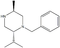 (2R,5S)-1-BENZYL-5-METHYL-2-(PROPAN-2-YL)PIPERAZINE Struktur