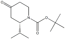 N-BOC-(2S)-2-ISOPROPYL-4-OXOPIPERIDINE Struktur