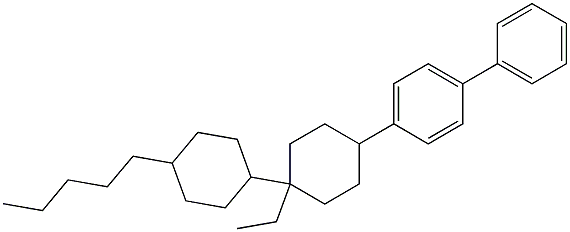 4-(4-ETHYL-CYCLOHEXYL)-4''-(4-PENTYL-CYCLOHEXYL)-BIPHENYL Struktur