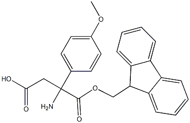 FMOC-3-AMINO-3-(4-METHOXYPHENYL)-PROPIONIC ACID, , 結(jié)構(gòu)式