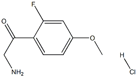 2-AMINO-1-(2-FLUORO-4-METHOXYPHENYL)ETHANONE HYDROCHLORIDE Struktur