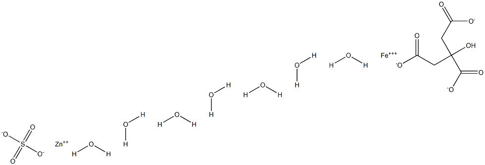 ZINC SULPHATE HEPTAHYDRATE & FERRIC CITRATE Struktur