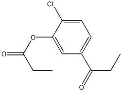 METHYL (2-CHLORO-5-PROPIONYLPHENYL) ACETATE[FOR ZALTOPROFEN] Struktur