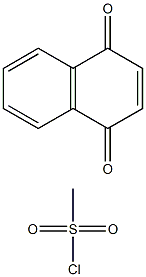 1,4-NAPTHOQUINONE& METHANE SULPHONYL CHLORIDE Struktur