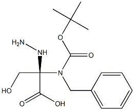 (R)-(-)-N-BENZYL-N-BOC-D-HYDRAZINOSERINE Struktur