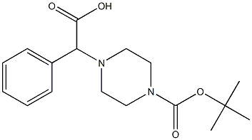 1-BOC-4-(CARBOXY-PHENYL-METHYL)-PIPERAZINE Struktur