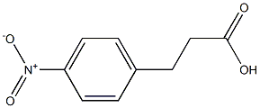 4-nitrohydrocinnamic acid Struktur