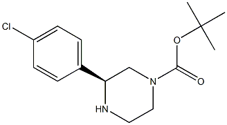 (S)-4-BOC-2-(4-CHLOROPHENYL)PIPERAZINE Struktur