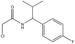 2-CHLORO-N-[1-(4-FLUOROPHENYL)-2-METHYLPROPYL]ACETAMIDE Struktur