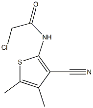 2-CHLORO-N-(3-CYANO-4,5-DIMETHYLTHIEN-2-YL)ACETAMIDE Struktur