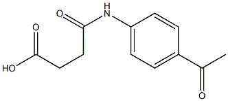 4-[(4-ACETYLPHENYL)AMINO]-4-OXOBUTANOIC ACID Struktur