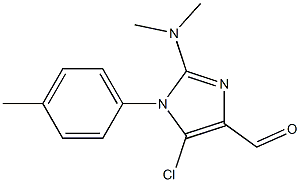 5-CHLORO-2-(DIMETHYLAMINO)-1-(4-METHYLPHENYL)-1H-IMIDAZOLE-4-CARBALDEHYDE Struktur