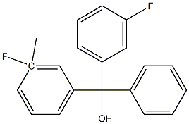 3,3''-DIFLUORO-3''-METHYLTRITYL ALCOHOL 95% Struktur