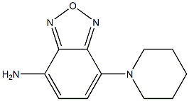 7-PIPERIDIN-1-YL-2,1,3-BENZOXADIAZOL-4-AMINE Struktur