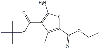 4-TERT-BUTYL 2-ETHYL 5-AMINO-3-METHYLTHIOPHENE-2,4-DICARBOXYLATE Struktur