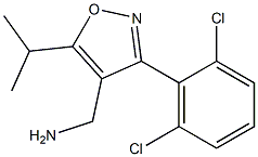 4-AMINOMETHYL-3-(2,6-DICHLOROPHENYL)-5-ISOPROPYL ISOXAZOLE Struktur