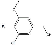 3-CHLORO-4-HYDROXY-5-METHOXYBENZYL ALCOHOL, 98% Struktur