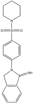 2-[4-(PIPERIDIN-1-YLSULFONYL)PHENYL]ISOINDOLIN-1-IMINE Struktur