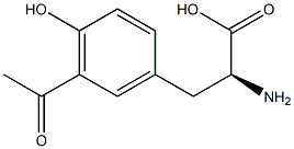 3-ACETYL-L-TYROSINE Struktur