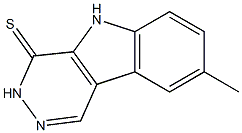 8-METHYL-3,5-DIHYDRO-4H-PYRIDAZINO[4,5-B]INDOLE-4-THIONE Struktur